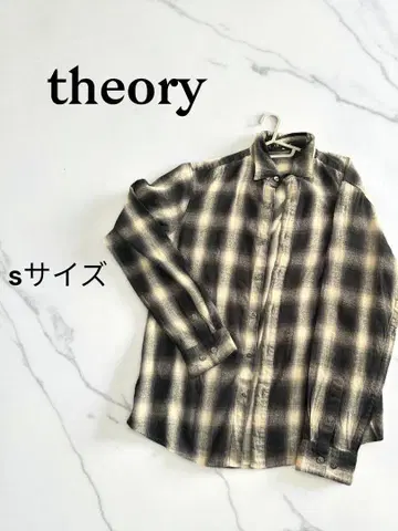 theory 체크 무늬 긴팔 셔츠 S 사이즈