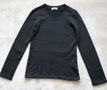 45rpm 다크 그레이 긴팔 T셔츠 울 100 사이즈 1