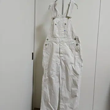 Lee 리 화이트 데님 오버롤 살로펫