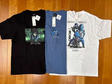 [택 포함 새상품] 지유 공각기동대 T셔츠 3장 세트