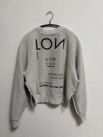 LON two side sweatshirt #03 light beige