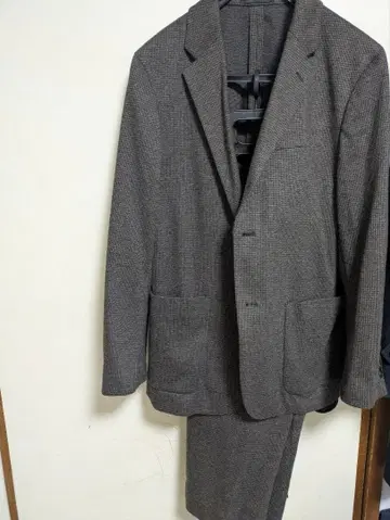 UNIQLO 캐주얼 수트 브라운 체크