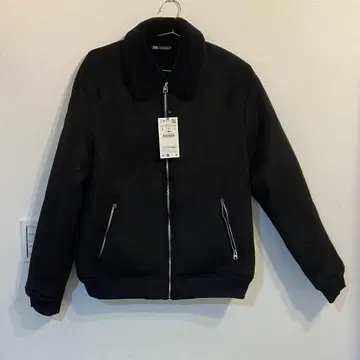 ZARA 블랙 보아 옷깃 자켓 L 사이즈 심플한 멋쟁이