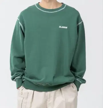 XLARGE 그린 맨투맨 XLARGE