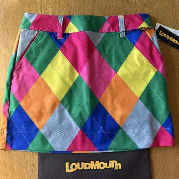LOUDMOUTH 멀티 컬러 골프 스커트