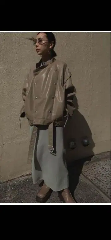ameri vintage RETORO FAKE 가죽 자켓