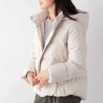 글로벌 워크 발수 다운 후드 블루종 다운 자켓 그레이지 L
