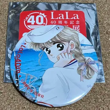 LaLa 40주년 기념 원화전 캔뱃지 오카노 후미카 후르츠 과즙 100%