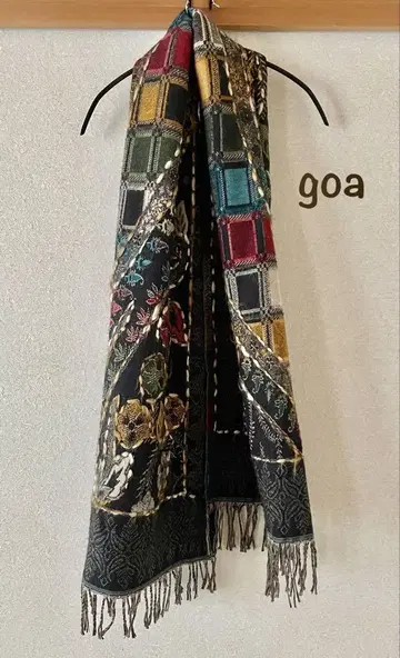 goa 대형 스톨 숄 머플러 여성용 에스닉 고아
