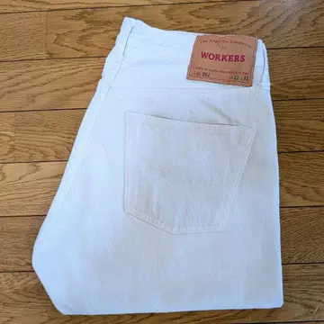 WORKERS 802 W32 L31 화이트 청바지 데님