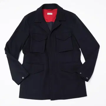 모브 MOVB 울 셔츠 아우터/블루종 네이비 44 호시바