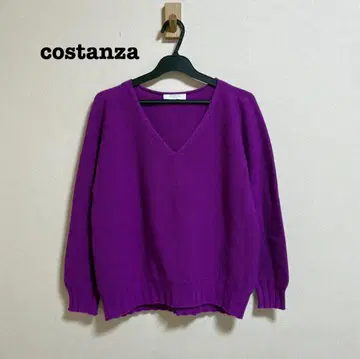 costanza 코스탄자 양모 캐시미어 V넥 니트 스웨터