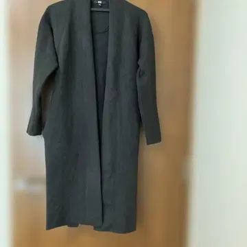 UNIQLO 다크 그레이 롱 코트