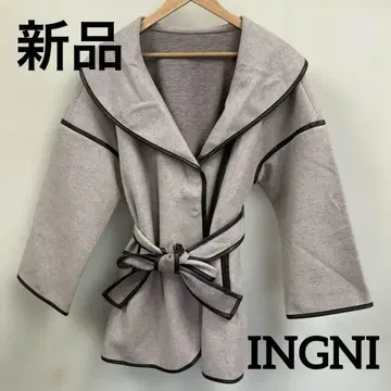 새상품 [ INGNI ] 파이핑 후드 코트 M#2919