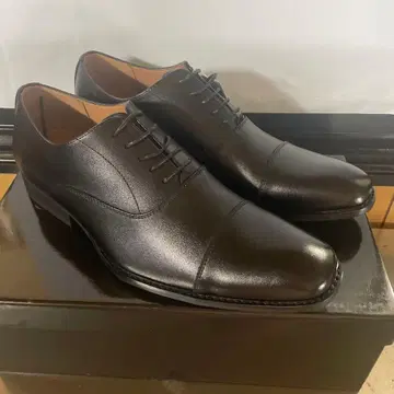 천연 가죽 블랙 드레스 신발 7771/26.5cm