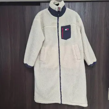 미사용 새상품 TOMMY JEANS 플리스 리버서블 롱 코트 S 사이즈