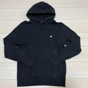 Champion 블랙 후드티 L 사이즈
