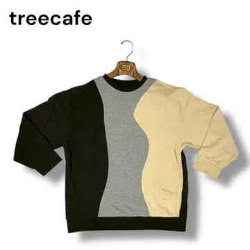 treecafe 패치워크 트레이닝복 코튼 스트레치 패턴 캐주얼