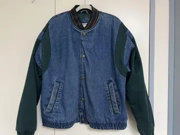 YUKON TRAIL 데님/그린 점퍼 L