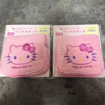 편의점 한정판 헬로키티 손수건 파우치 핫팩 포함