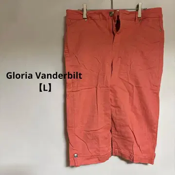 새상품급 Gloria Vanderbilt [ L ] 코랄 핑크 하프 팬츠