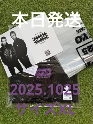 oasis Live'25 Tour Tokyo 티셔츠 퍼플 XL 사이즈