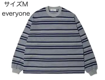 everyone border 긴팔 t셔츠 보더 M