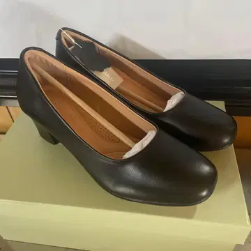 천연 가죽 스틸레토 하이힐 23.0cm