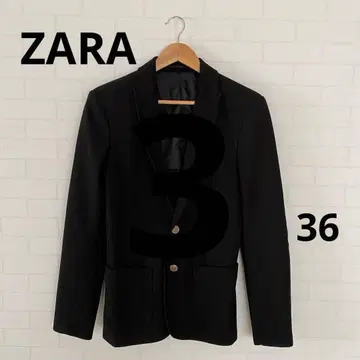 ZARA MAN 블랙 테일러드 자켓 골드 버튼 36