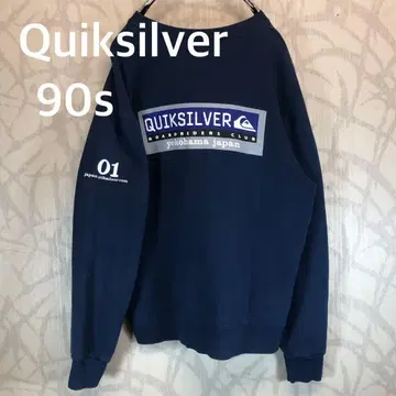 퀵실버 Quiksilver 90s 맨투맨 센터 로고 R