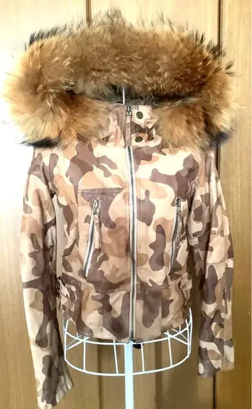 카모 패턴 퍼 blouson