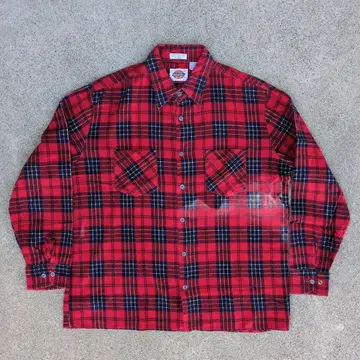 Dickies 프린트 플란넬 셔츠 L 사이즈