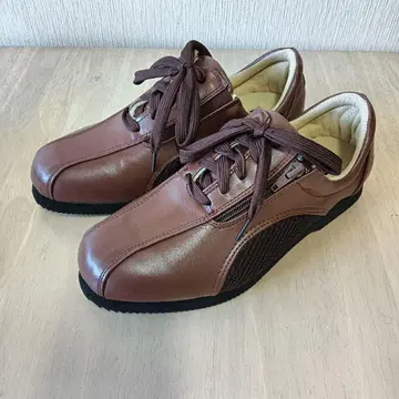 브라운 캐주얼 슈즈 지퍼 포함
