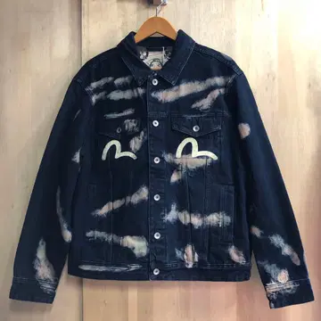EVISU 에비수 데님 자켓 갈매기 프린트 M