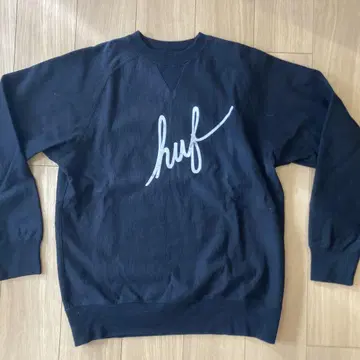 HUF 블랙 맨투맨 L