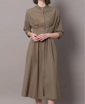 DRESSTERIOR 드레 스테리아 허리 쉐이프 셔츠 원피스