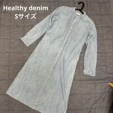 [ 새상품급 ] [ 36 ] Healthy denim 데님 노카라 원피스