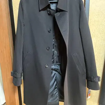 블랙 스텐카라 코트