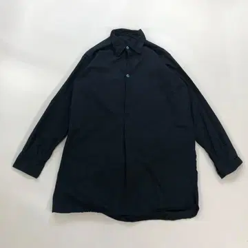 [초레어] 90s-00s? 후염 유로 구제 의류 롱 셔츠 블랙