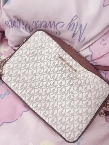 Michael Kors 숄더백 화이트/브라운