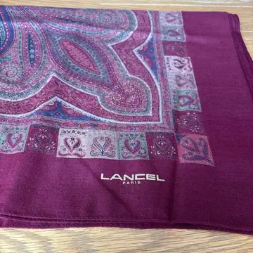 Lancel 버건디 페이즐리 스톨