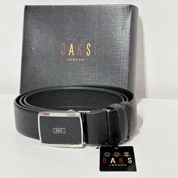 [ 택 포함 새상품 ] DAKS 닥스 가죽 벨트 블랙 소가죽 블랙 일본제