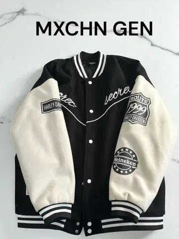 MXCHN GEN 바이컬러 바시티 자켓