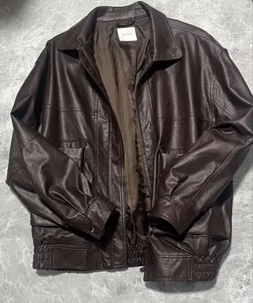 FREAK'S STORE 브라운 가죽 자켓