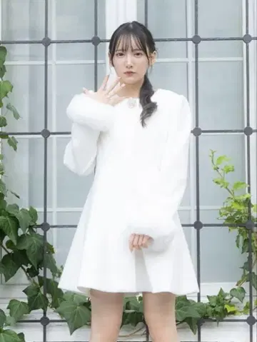 evelyn 비쥬 코트 화이트