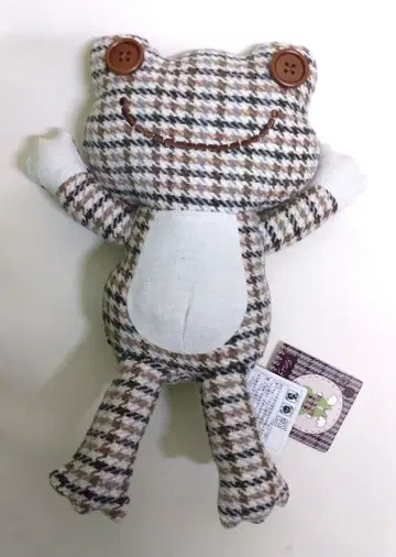 피클스 브라운 체크 허그 봉제 인형