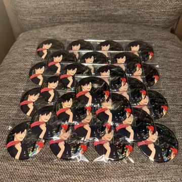 하이큐 애니메이션 데크 홀로그램 캔뱃지 종이비행기 쿠로오 테츠로 30개