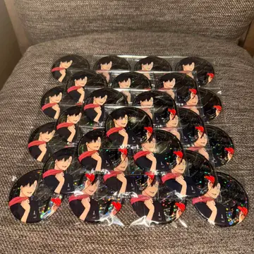 하이큐 애니메이션 데크 홀로그램 캔뱃지 종이비행기 쿠로오 테츠로 30개