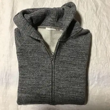 n100 그레이 후드 부착 집업 후드티