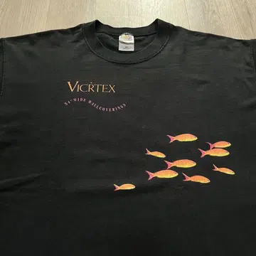 ViCRTeX 물고기 그래픽 T셔츠 XL